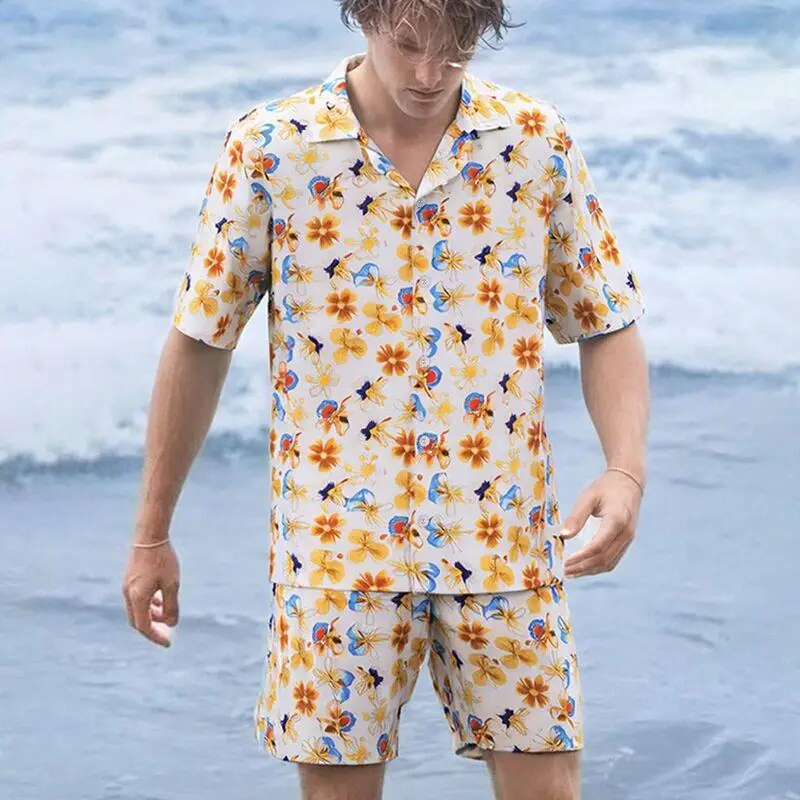 Summer 2026 Fashionable 3D Printed Short Sleeve Shirt And Shorts Set Men's Loose Fit Cotton Versatile Cleanfit Style Inner Wear
Summer 2026 Fashionable 3D Printed Short Sleeve Shirt And Shorts Set Men's Loose Fit Cotton Versatile Cleanfit Style Inner Wear