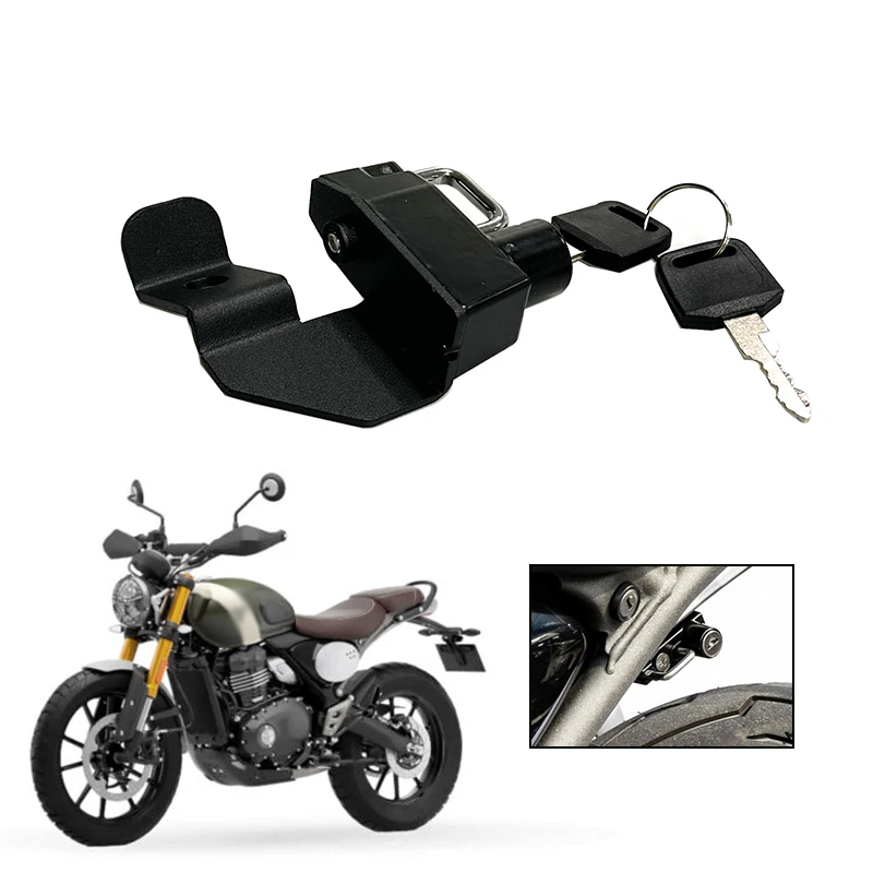 For Speed400 Scrambler400X Speed 400 Scrambler 400X 2024-2025 Motorcycle Helmet Lock Anti-theft Security Mount Hook
For Speed400 Scrambler400X Speed 400 Scrambler 400X 2024-2025 Motorcycle Helmet Lock Anti-theft Security Mount Hook