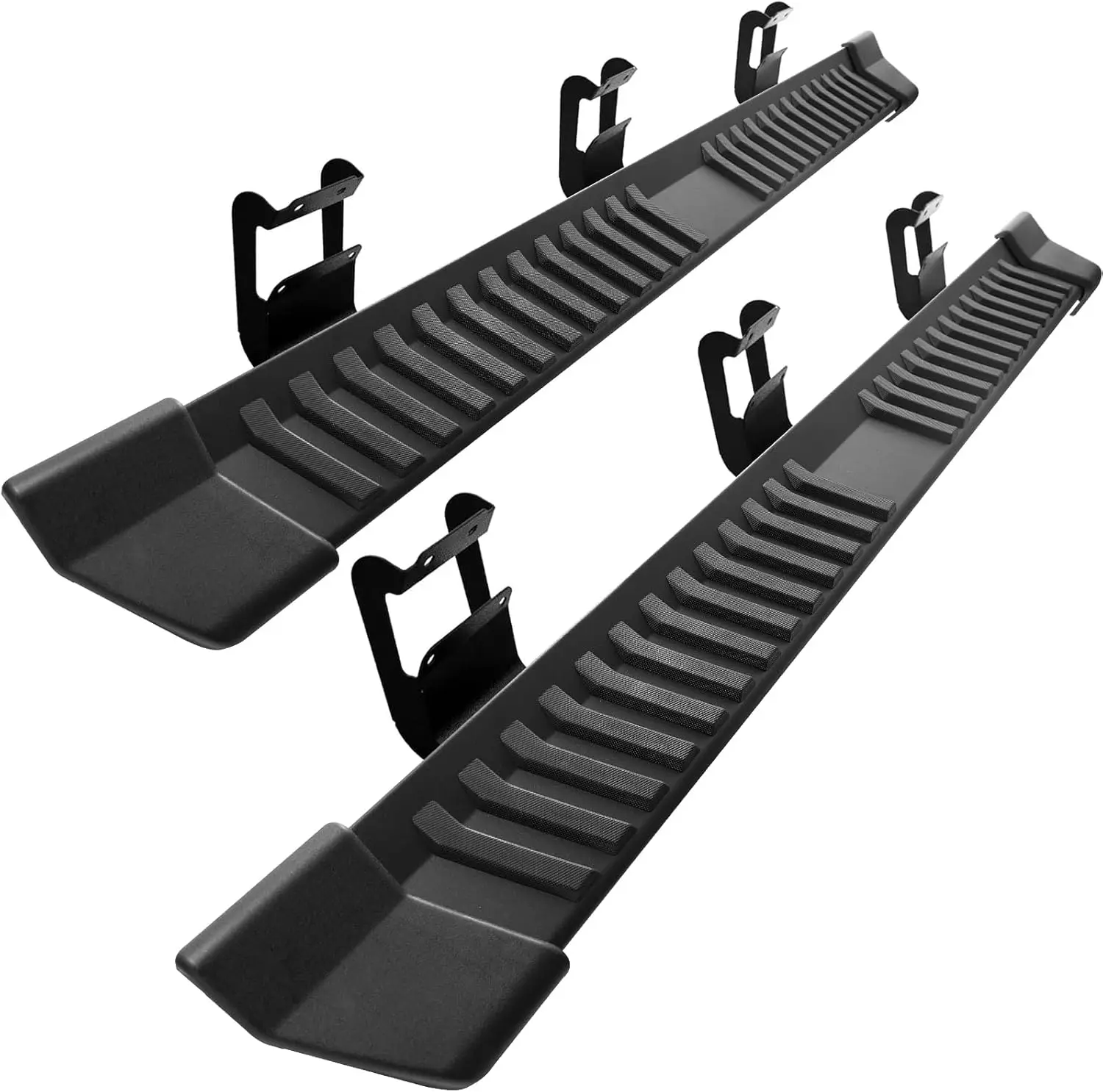 Vehicle Nerf Bars, Durable Metal, Black, V Style with Wide 6-Inch Step
Vehicle Nerf Bars, Durable Metal, Black, V Style with Wide 6-Inch Step