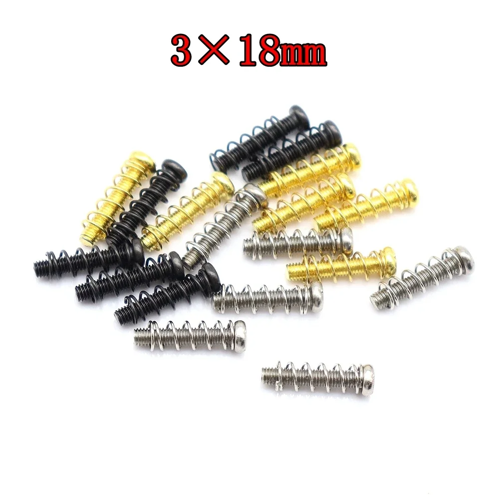 10 шт. винты для гитары, седла для струн тремоло, крепежные винты и коническая пружина для аксессуаров для электрогитары 3 × 18 мм
10 шт. винты для гитары, седла для струн тремоло, крепежные винты и коническая пружина для аксессуаров для электрогитары 3 × 18 мм