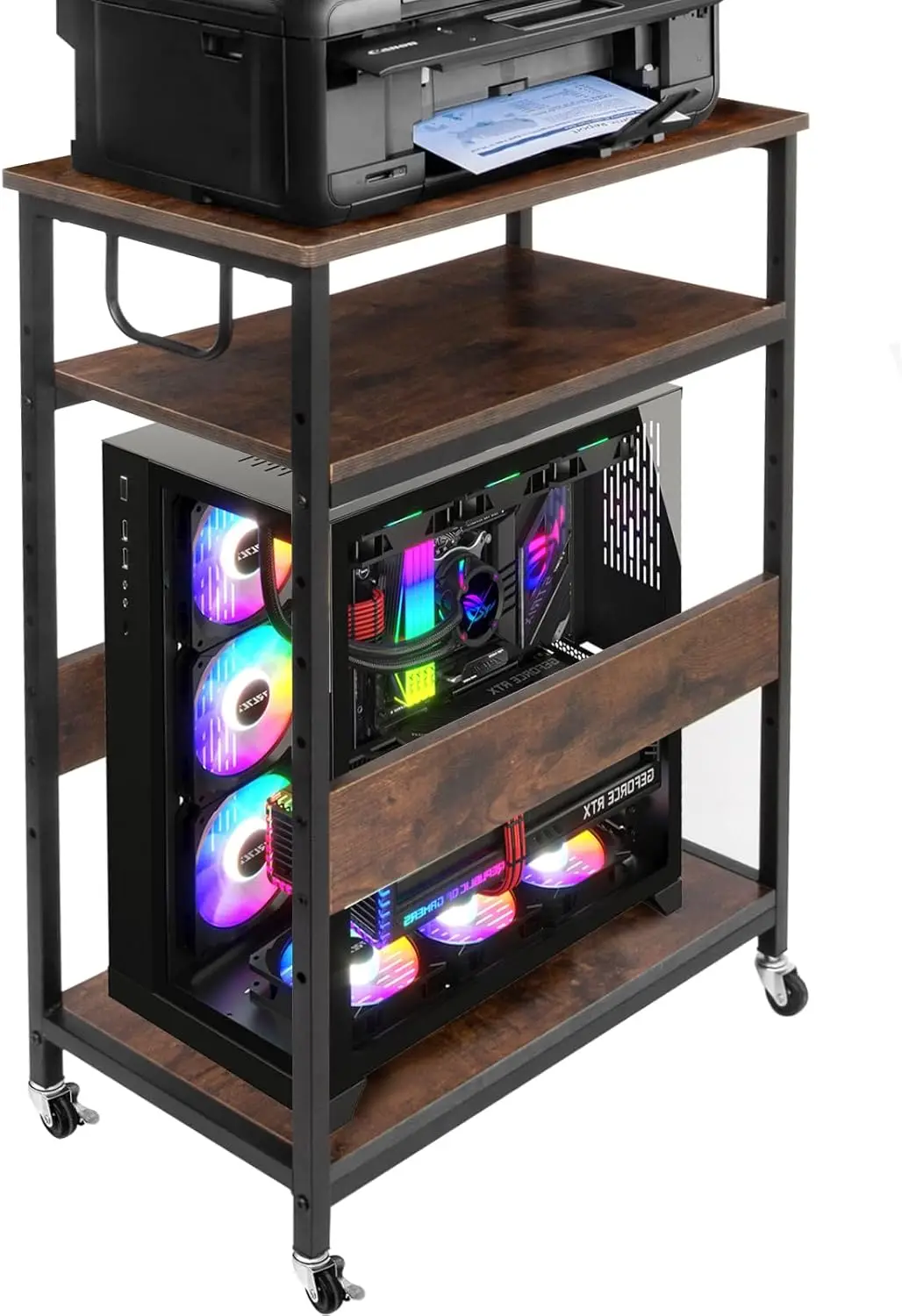 Extra Large Adjustable Computer Tower Stand, PC Stand with Wheels, Holds 110 lbs, Fits Towers up to 24.5"H
Extra Large Adjustable Computer Tower Stand, PC Stand with Wheels, Holds 110 lbs, Fits Towers up to 24.5"H