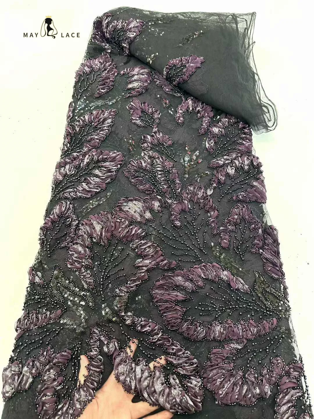 African 3D Lace Fabric 2026 Embroidery Luxury French Mesh with Sequins Beads Nigerian Tulle Lace for Wedding Party Dress Latest
African 3D Lace Fabric 2026 Embroidery Luxury French Mesh with Sequins Beads Nigerian Tulle Lace for Wedding Party Dress Latest