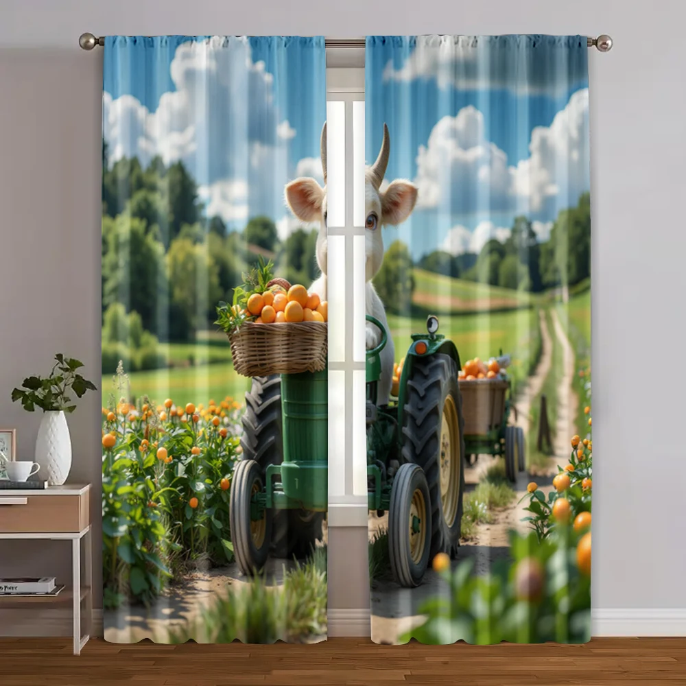 2pcs, Creative Curtains Farm Animal Tractor Cow Versatile Polyester Fabric (without rod) Home Decor for Bedroom Living Room
2pcs, Creative Curtains Farm Animal Tractor Cow Versatile Polyester Fabric (without rod) Home Decor for Bedroom Living Room
