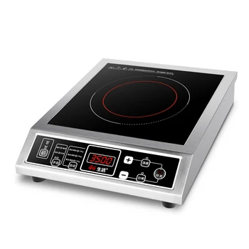 고출력 싱글 헤드 인덕션 쿠커 버튼 컨트롤, 최대 하중 50KG 블랙 크리스탈 패널 YS-3505, 3500W