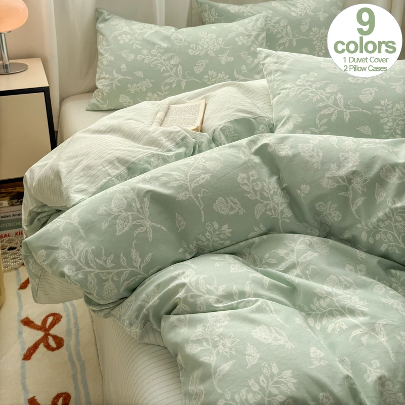 100% Cotton Duvet Cover Set 3Piece(1 Duvet Cover+ 2 Pillowcases),Hypoallergenic Bedding Set, Fade-Resistant,Floral Style
100% Cotton Duvet Cover Set 3Piece(1 Duvet Cover+ 2 Pillowcases),Hypoallergenic Bedding Set, Fade-Resistant,Floral Style
