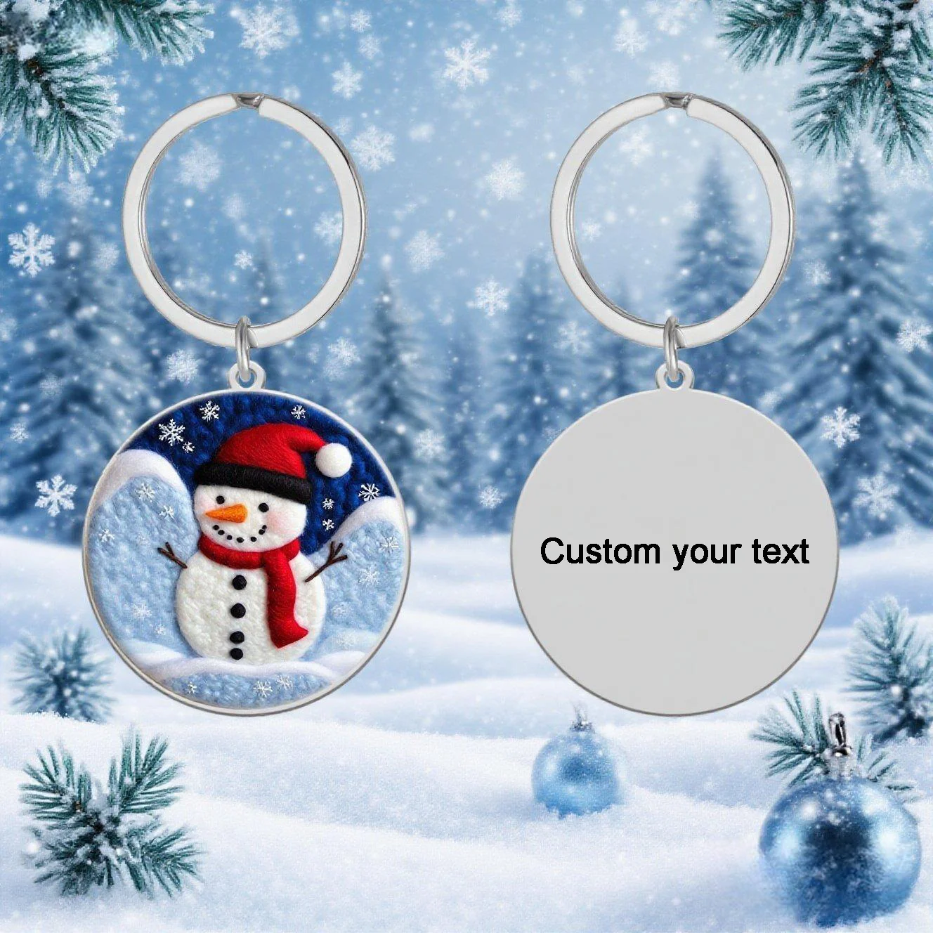 Custom Christmas Keychain Reindeer Santa Claus Front Custom Text Back Suitable Christmas Season Decoration Holiday Gift Exchange
Custom Christmas Keychain Reindeer Santa Claus Front Custom Text Back Suitable Christmas Season Decoration Holiday Gift Exchange