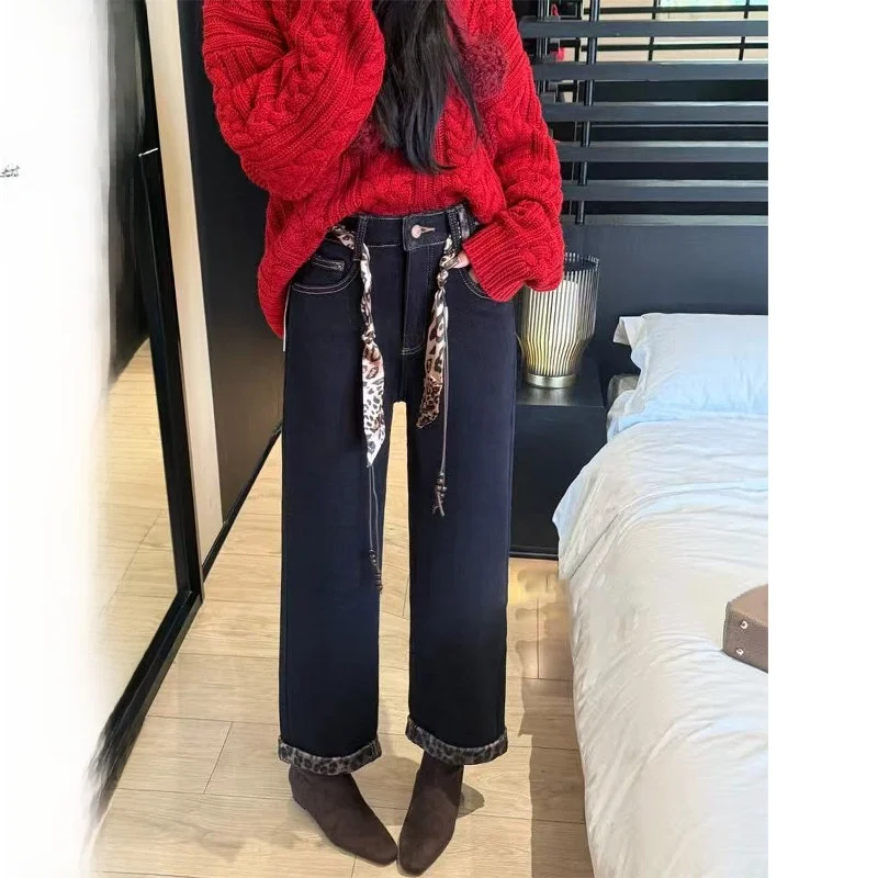 plus Size Women's Design Sense Cuffed Leopard Print Slimming Denim Jeans Autumn Spring Fce Lined Meat Concealing Nine Poin...
plus Size Women's Design Sense Cuffed Leopard Print Slimming Denim Jeans Autumn Spring Fce Lined Meat Concealing Nine Poin...