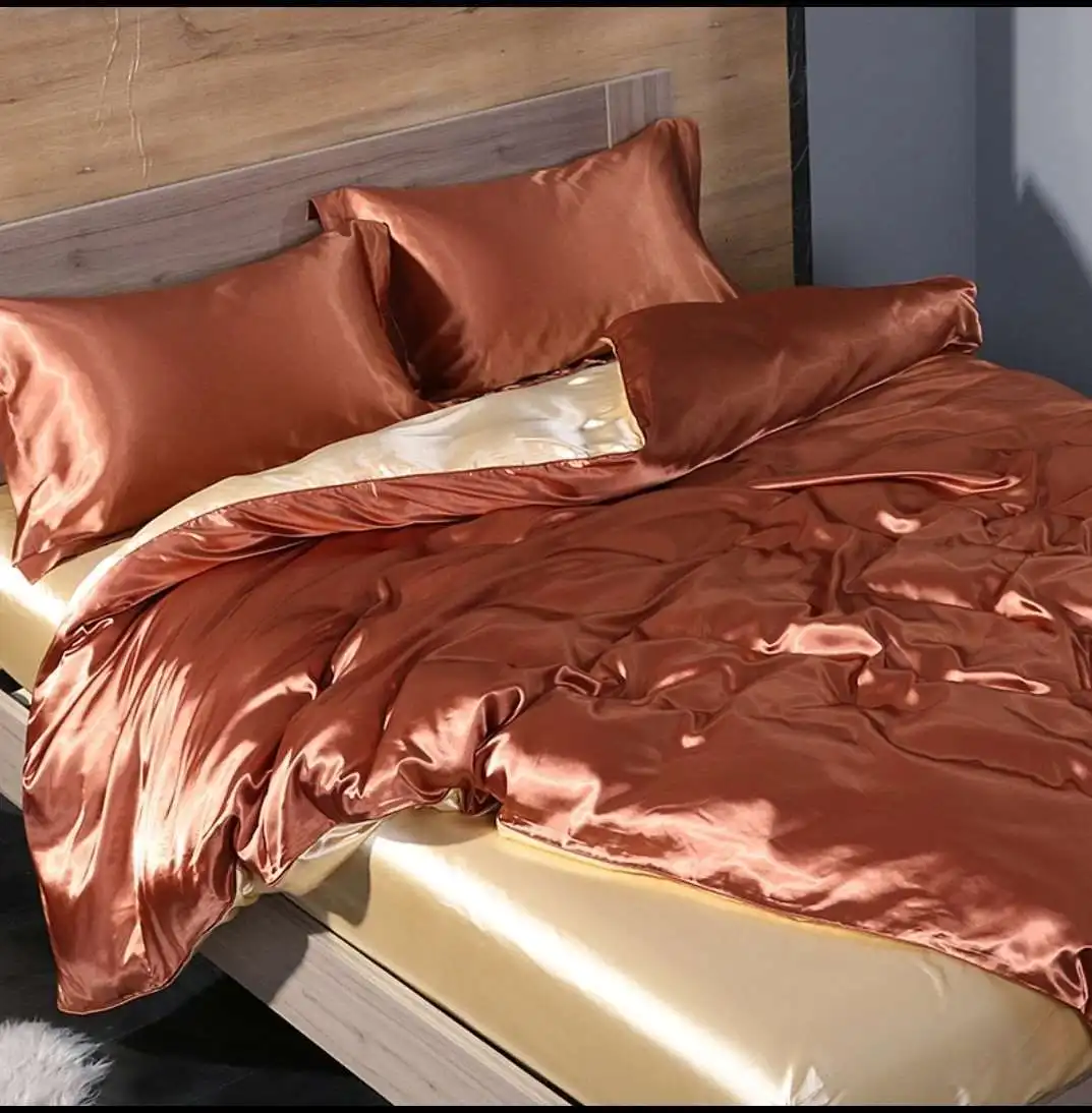 4pcs Bed Linen Bedsheets Set with Pillows Case Comforter Bed Set Pure Color A/B Double-sided Color King Queen Full Twin Size
4pcs Bed Linen Bedsheets Set with Pillows Case Comforter Bed Set Pure Color A/B Double-sided Color King Queen Full Twin Size