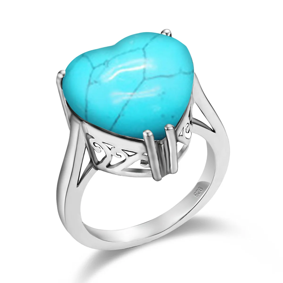 Vintage Turquoise Ring 100% Real Sterling Silver 925 Rings For Women Party Fine Jewelry Gift
Vintage Turquoise Ring 100% Real Sterling Silver 925 Rings For Women Party Fine Jewelry Gift