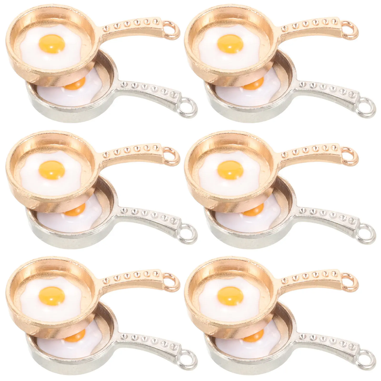 20Pcs Alloy Frying Pan Egg Pendants Novelty Food Charms DIY Jewelry Making Necklace Bracelet Keychain Accessories
20Pcs Alloy Frying Pan Egg Pendants Novelty Food Charms DIY Jewelry Making Necklace Bracelet Keychain Accessories