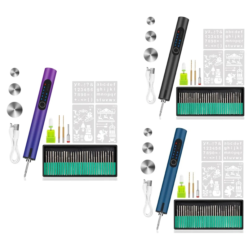 Y17A Engraving Pen With LED Light, Electric Engraving Pen With 37 Bits, USB Rechargeable Cordless Machine, For Jewelry
Y17A Engraving Pen With LED Light, Electric Engraving Pen With 37 Bits, USB Rechargeable Cordless Machine, For Jewelry