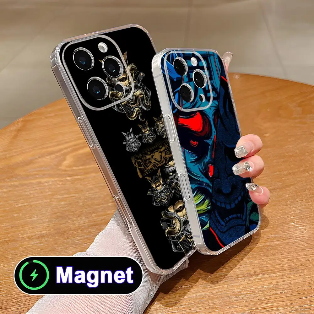 Hannya Samurai Warrior Phone Case for iPhone 17 16 15 14 13 12 11 Air Pro Max Plus Mini Soft TPU Clear Magsafe Cover
Hannya Samurai Warrior Phone Case for iPhone 17 16 15 14 13 12 11 Air Pro Max Plus Mini Soft TPU Clear Magsafe Cover