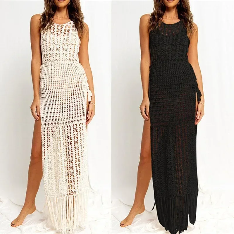 Bathroom Outlet Women Bikini Cover Up Swimsuit Ladies 2024 New Knitted Hollow Beach Smock Sexy Open Fringe Skirt Solid Polyester
Bathroom Outlet Women Bikini Cover Up Swimsuit Ladies 2024 New Knitted Hollow Beach Smock Sexy Open Fringe Skirt Solid Polyester