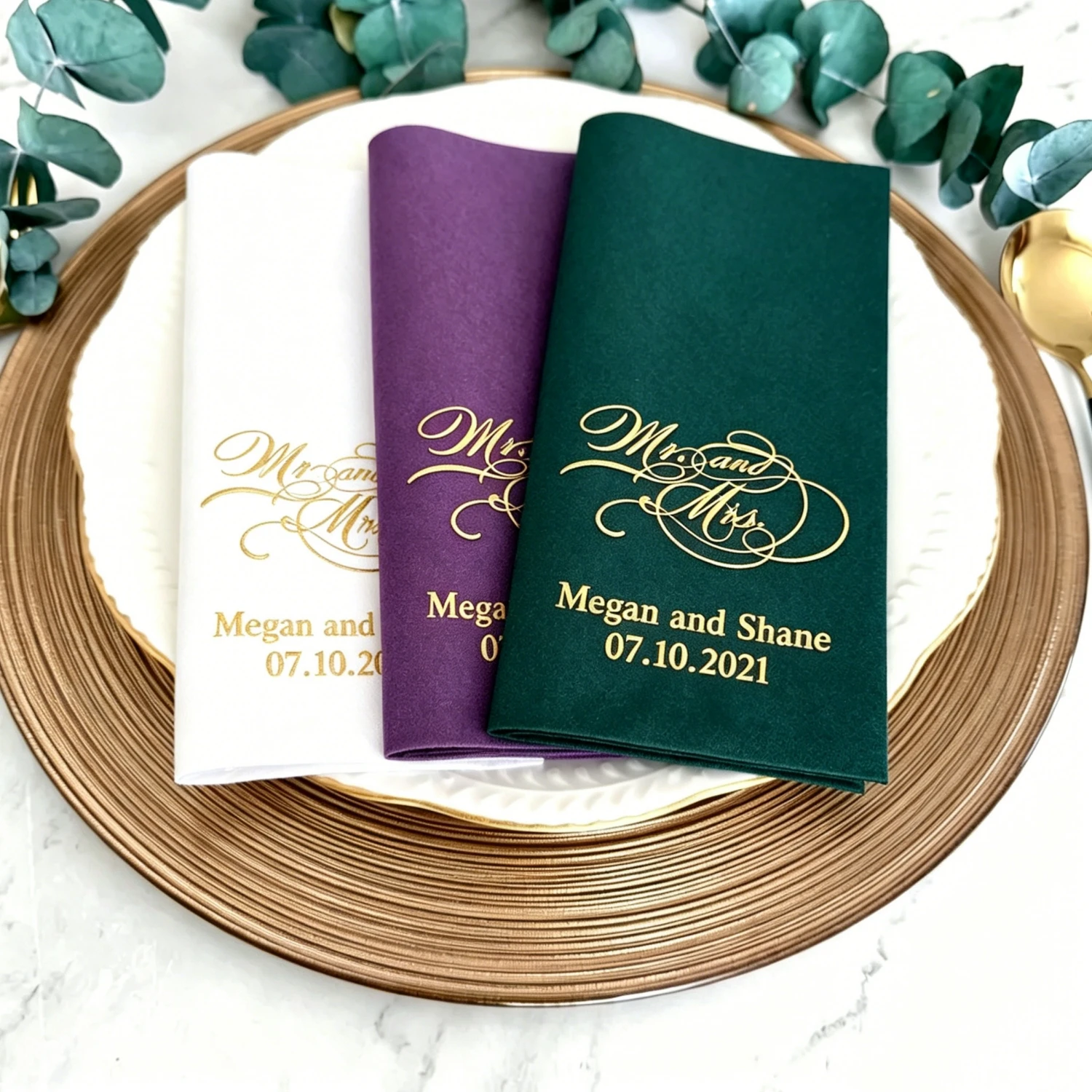 80pcs Wedding Dinner Party Banquet Disposable Napkins Sheepsew Linen Like Soft Gold Foil Printed
80pcs Wedding Dinner Party Banquet Disposable Napkins Sheepsew Linen Like Soft Gold Foil Printed
