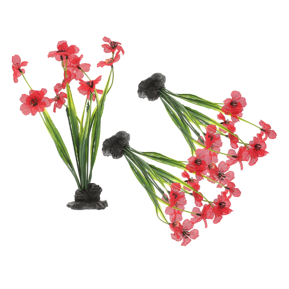 3 Pcs Plants Aquarium Aquatic Decoration Decorative Fake Dishes Landscape Fish Tank Red Ornament
3 Pcs Plants Aquarium Aquatic Decoration Decorative Fake Dishes Landscape Fish Tank Red Ornament