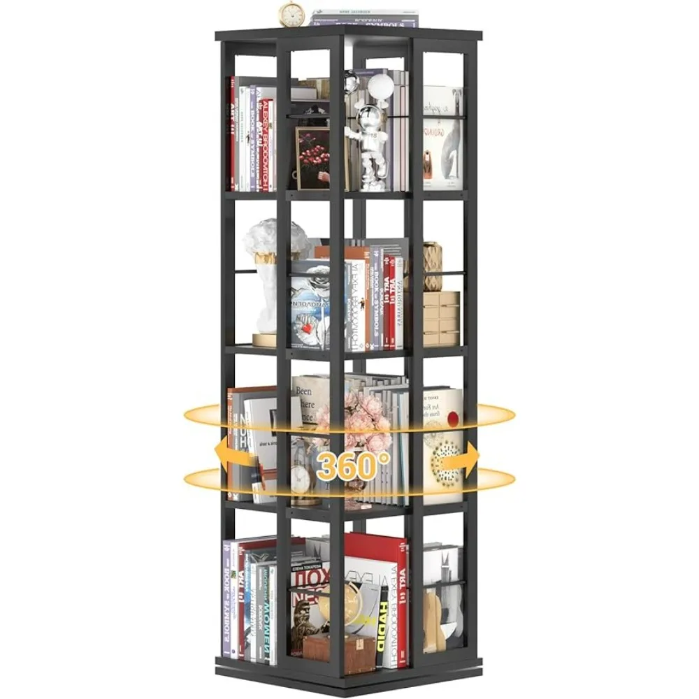 Rotating Bookshelf,360 Display Wood Spinning,Floor Bookcase Narrow Shelf Revolving Organizer Storage Rack,Black
Rotating Bookshelf,360 Display Wood Spinning,Floor Bookcase Narrow Shelf Revolving Organizer Storage Rack,Black