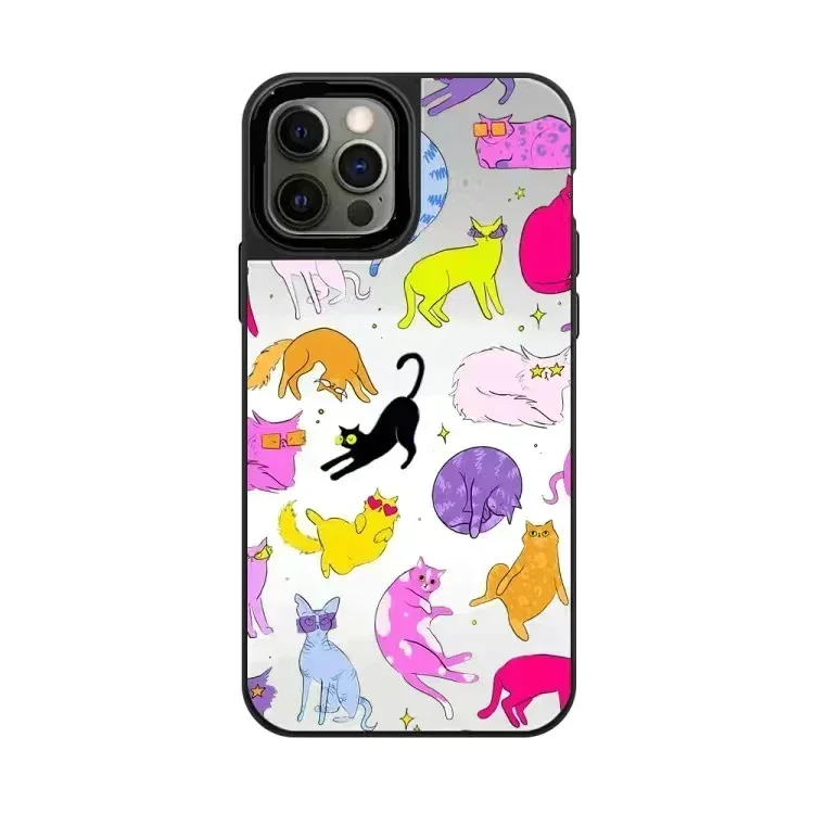 Mirror Surface Colorful Cat Phone Case Cover for iPhone 14 13 12 11 15 Pro Max Case for iPhone 15 ProMax
Mirror Surface Colorful Cat Phone Case Cover for iPhone 14 13 12 11 15 Pro Max Case for iPhone 15 ProMax