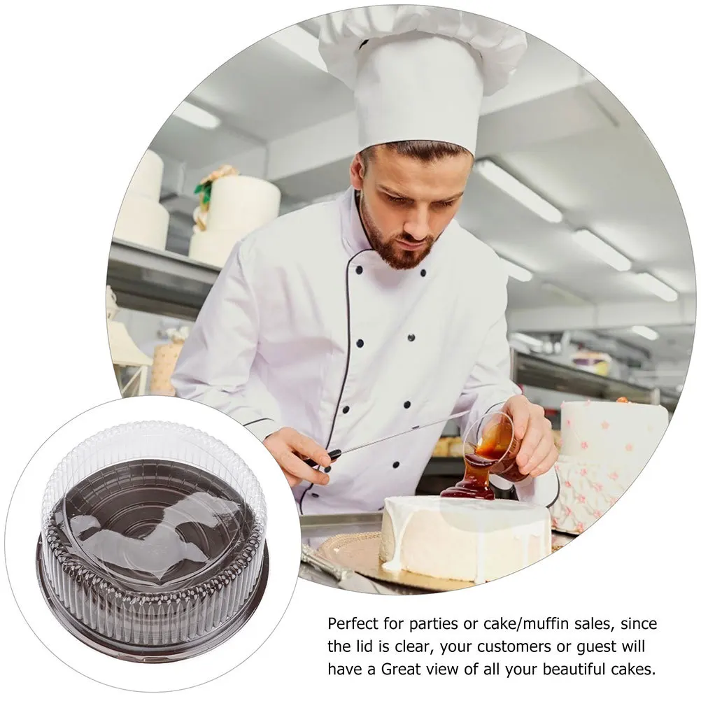 25 pcs Plastic Cake Container Round With Clear Dome Lid Food Safe Storage Box For Baking Packaging Carrier Party
25 pcs Plastic Cake Container Round With Clear Dome Lid Food Safe Storage Box For Baking Packaging Carrier Party