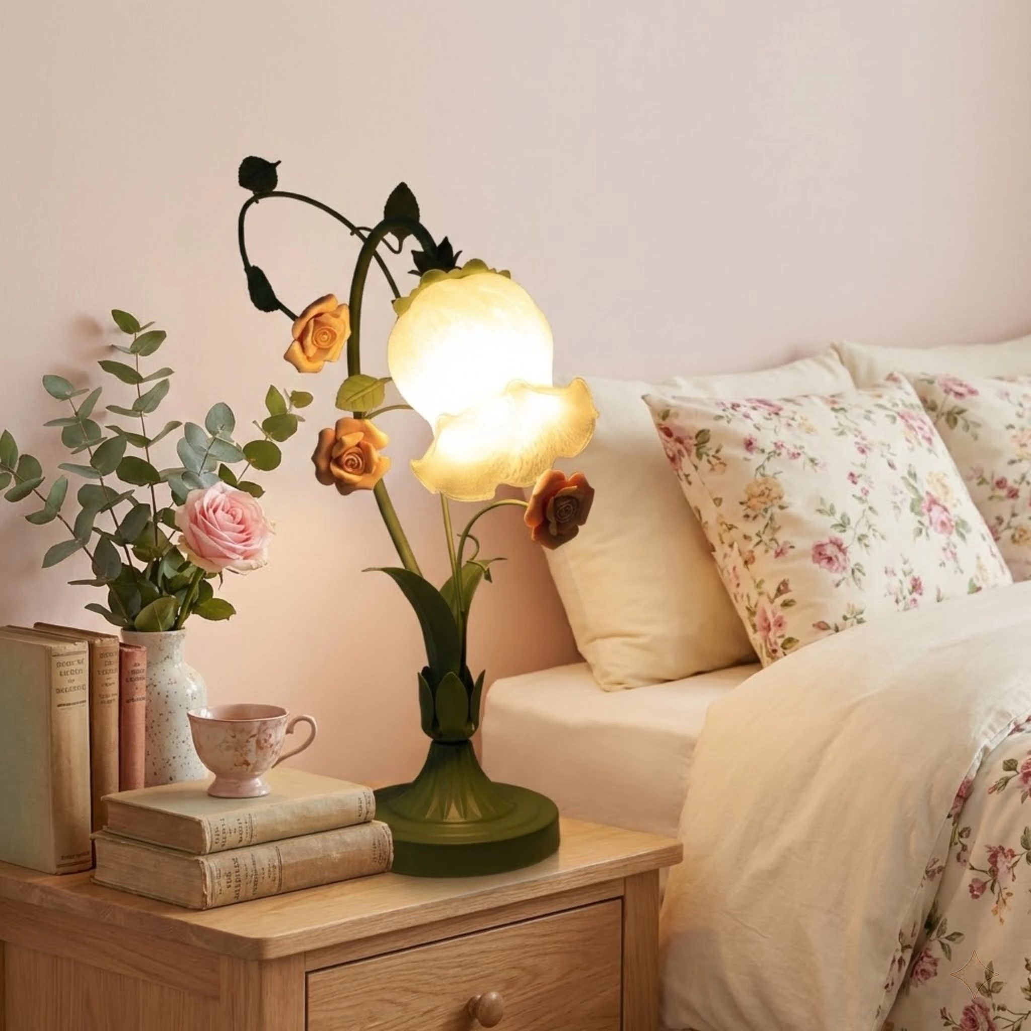 Elegant Pink Rose Table Light For Bedside Living Room Vintage Floral Desk Lamp Green Base Frosted Glass Shade E26 Bulb Needed
Elegant Pink Rose Table Light For Bedside Living Room Vintage Floral Desk Lamp Green Base Frosted Glass Shade E26 Bulb Needed