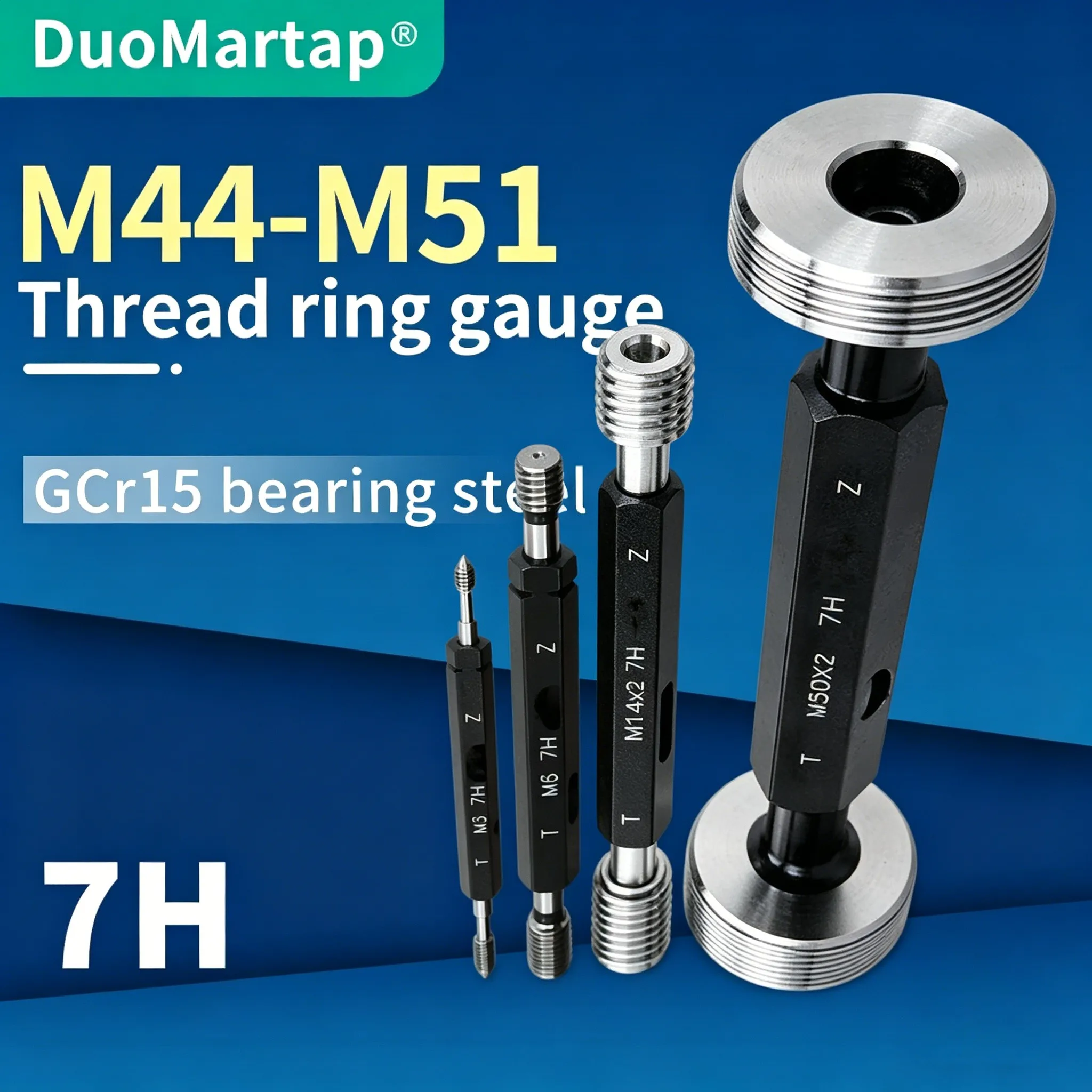 1PCS Metric Gauge 7H M44-M51High precision Thread Plug Gauge Precision Internal Screw GageX0.5/0.75/1.0/1.25/1.5/2.0/3.0/4.0/4.5
1PCS Metric Gauge 7H M44-M51High precision Thread Plug Gauge Precision Internal Screw GageX0.5/0.75/1.0/1.25/1.5/2.0/3.0/4.0/4.5