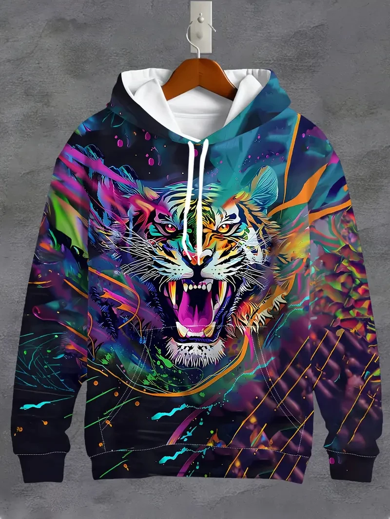 Fashion Animal 3D Graphic Tiger Colourful Hoodies Men Fashion Casual Longsleeve Pullover Sweatshirts Tops Mens Designer Clothes
Fashion Animal 3D Graphic Tiger Colourful Hoodies Men Fashion Casual Longsleeve Pullover Sweatshirts Tops Mens Designer Clothes