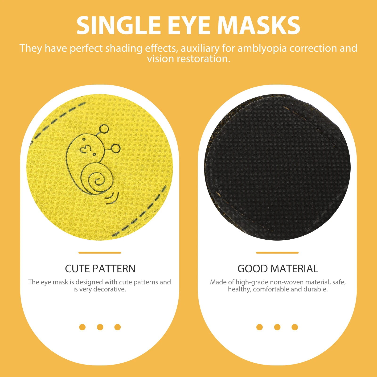 12Pcs Eye Patches for Kids Non-Woven Breathable Single Eye Masks for Amblyopia Strabismus Correction Single Eye-Patches
12Pcs Eye Patches for Kids Non-Woven Breathable Single Eye Masks for Amblyopia Strabismus Correction Single Eye-Patches