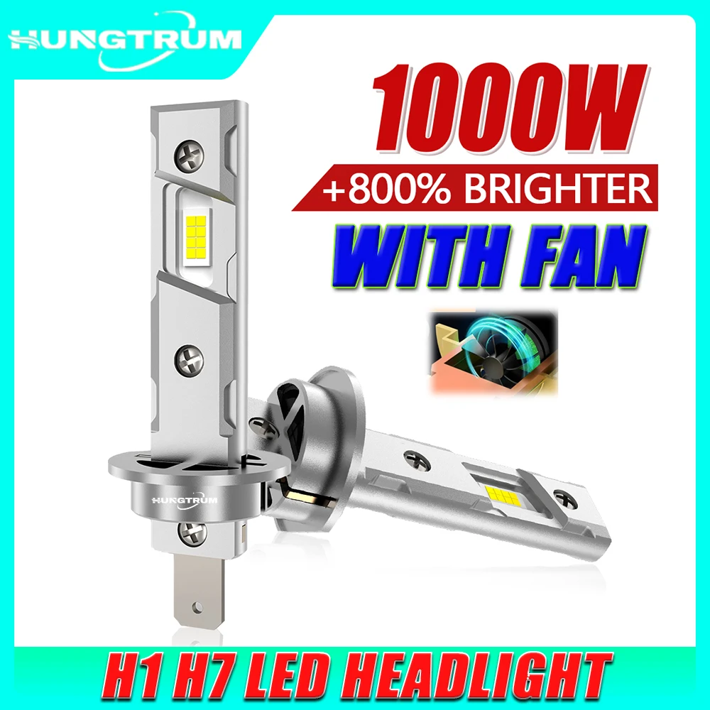 2 шт. светодиодные лампы H1 H7 CANBUS, 1200000 лм, суперяркие, 6000K, холодный белый свет, автомобильные лампы, Plug and Play, с турбовентилятором, беспроводные фары
2 шт. светодиодные лампы H1 H7 CANBUS, 1200000 лм, суперяркие, 6000K, холодный белый свет, автомобильные лампы, Plug and Play, с турбовентилятором, беспроводные фары