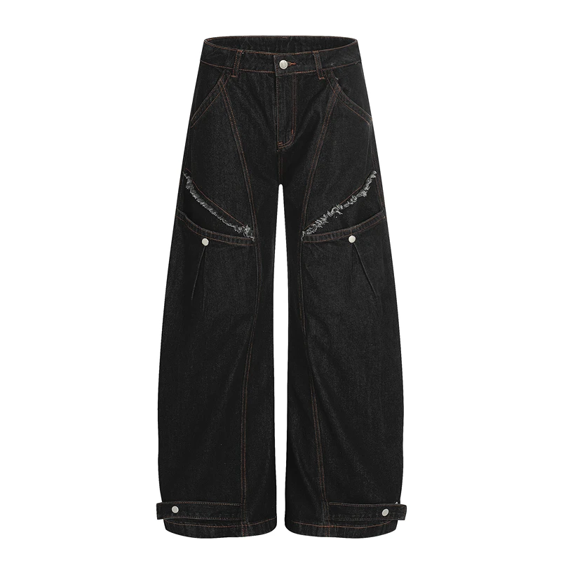 Джинсы Bla Denim в стиле High Street, с рваными краями и бахромой, винтажные, в американском ретро-стиле, рабочие брюки
Джинсы Bla Denim в стиле High Street, с рваными краями и бахромой, винтажные, в американском ретро-стиле, рабочие брюки