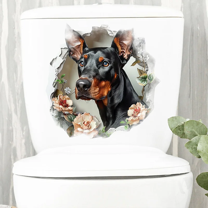 T2258# Doberman Pinscher Toilet Stickers Decoration for Living Room, Wall, Bedroom, and Home Decor Car Decals Self-Adhesive
T2258# Doberman Pinscher Toilet Stickers Decoration for Living Room, Wall, Bedroom, and Home Decor Car Decals Self-Adhesive