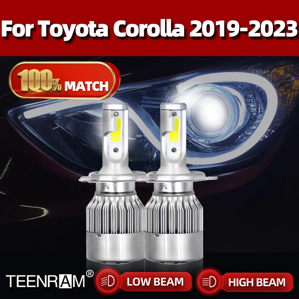 20000LM LED Headlight Bulbs 120W High Low Beam Car Headlamp 6000K Auto Lamps 12V For Toyota Corolla 2019 2020 2021 2022 2023
20000LM LED Headlight Bulbs 120W High Low Beam Car Headlamp 6000K Auto Lamps 12V For Toyota Corolla 2019 2020 2021 2022 2023