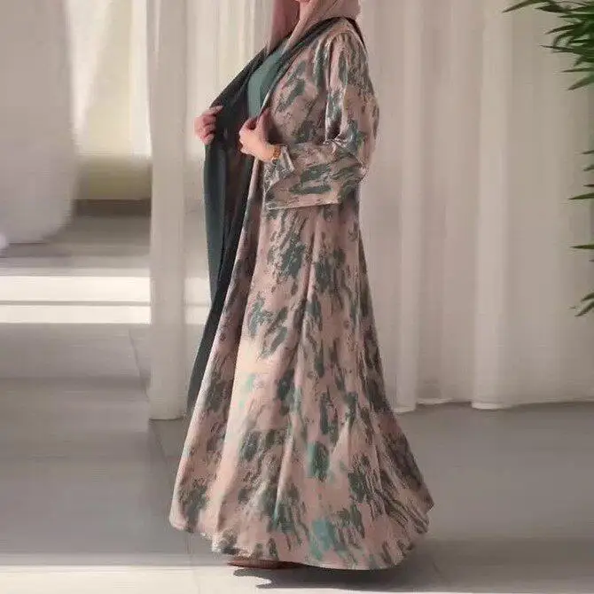 Autumn 2025 New Green Long Printed Open Cardigan Women's Fashion Set Elegant Style Sleeve Long Length Three-piece Suit
Autumn 2025 New Green Long Printed Open Cardigan Women's Fashion Set Elegant Style Sleeve Long Length Three-piece Suit