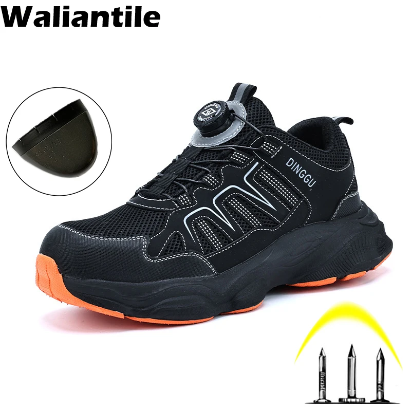 Waliantile Breathable Men Safety Shoes Steel Toe Anti-smashing Industrial Work Boots Indestructible Safety Shoes Sneakers Male
Waliantile Breathable Men Safety Shoes Steel Toe Anti-smashing Industrial Work Boots Indestructible Safety Shoes Sneakers Male