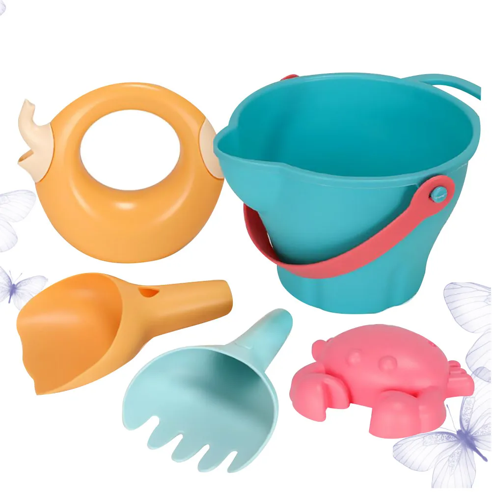 5Pcs Beach Playing Set Creative Portable Bucket Shovel Sand Dredging Games for Kids Boys Girls Summer Beach Sand Tools
5Pcs Beach Playing Set Creative Portable Bucket Shovel Sand Dredging Games for Kids Boys Girls Summer Beach Sand Tools