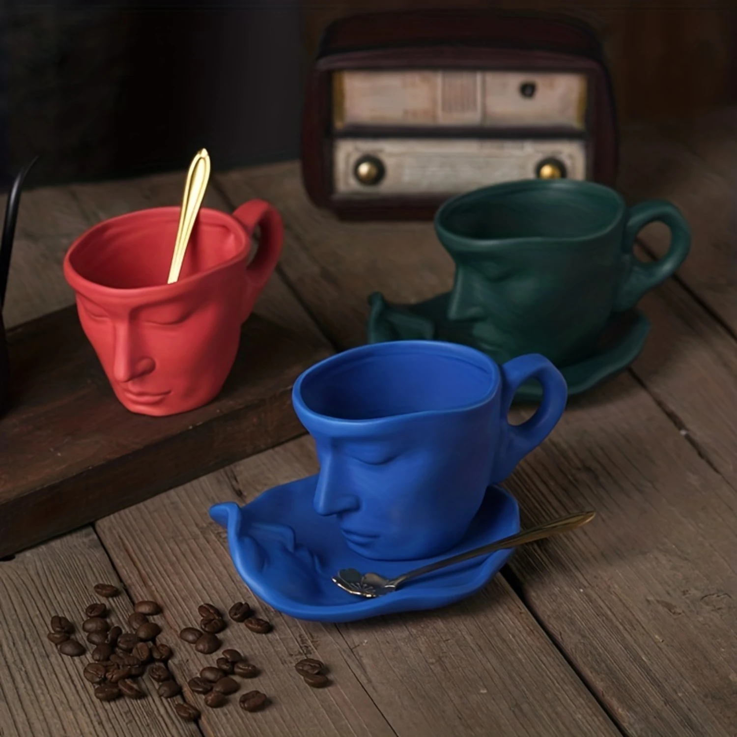 1pc Handmade Ceramic Face Coffee Mug Set - Individuality, Creativity, and Aesthetic Room Decor - Perfect for Summer, Winter, Hal
1pc Handmade Ceramic Face Coffee Mug Set - Individuality, Creativity, and Aesthetic Room Decor - Perfect for Summer, Winter, Hal
