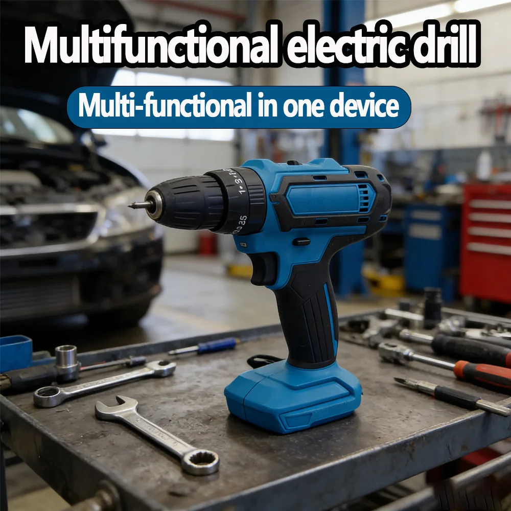 Набор инструментов для аккумуляторной дрели, электрическая дрель 21 В, 2 переменные скорости, отвертка с батарейным питанием, электроинструмент без батареи
Набор инструментов для аккумуляторной дрели, электрическая дрель 21 В, 2 переменные скорости, отвертка с батарейным питанием, электроинструмент без батареи