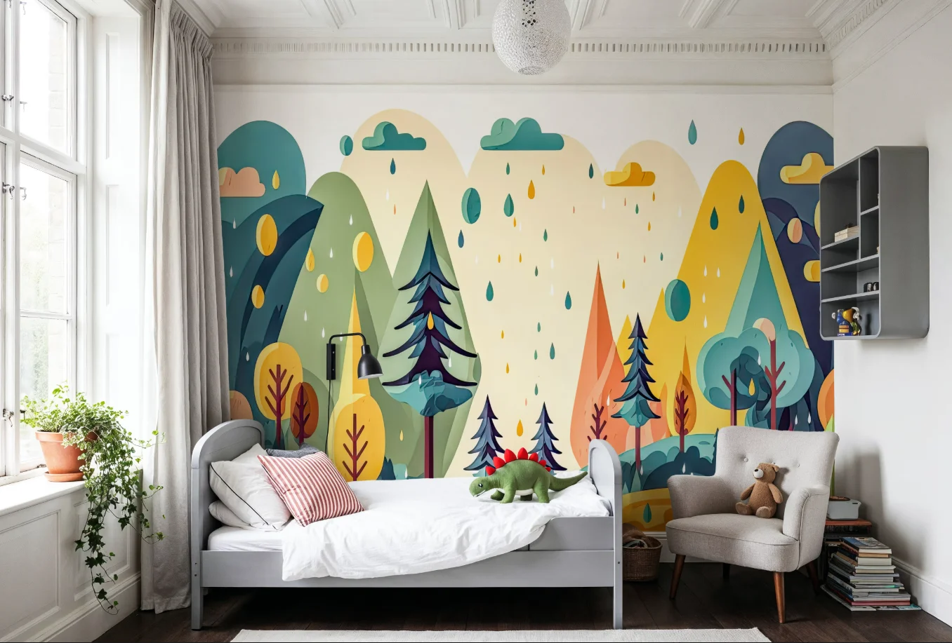 Customized Size Mural Cartoon Hand drawn Forest Wallpaper Kindergarten Children's Room Animal Tree Decoration Painting 3d murals
Customized Size Mural Cartoon Hand drawn Forest Wallpaper Kindergarten Children's Room Animal Tree Decoration Painting 3d murals