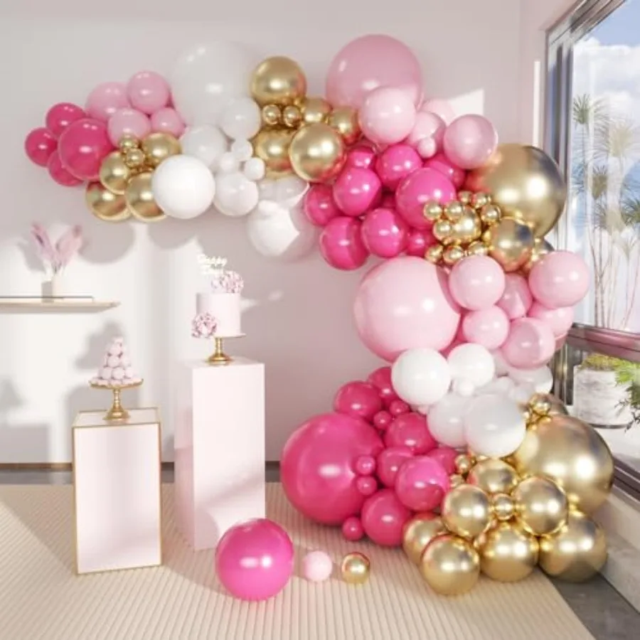 141 Pack Balloons Garland Arch Kit for Bridal Shower Girl Birthday Wedding Baby Shower Anniversary Party Supply
141 Pack Balloons Garland Arch Kit for Bridal Shower Girl Birthday Wedding Baby Shower Anniversary Party Supply