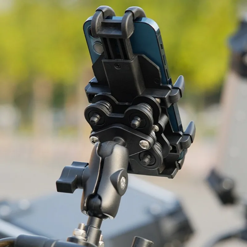 For 4.7-7.1 Inch Smartphones Shockproof Motorcycle Bike Phone Holder Bicycle Handlebar Rearview Mirror Mount with Shock Absorber
For 4.7-7.1 Inch Smartphones Shockproof Motorcycle Bike Phone Holder Bicycle Handlebar Rearview Mirror Mount with Shock Absorber