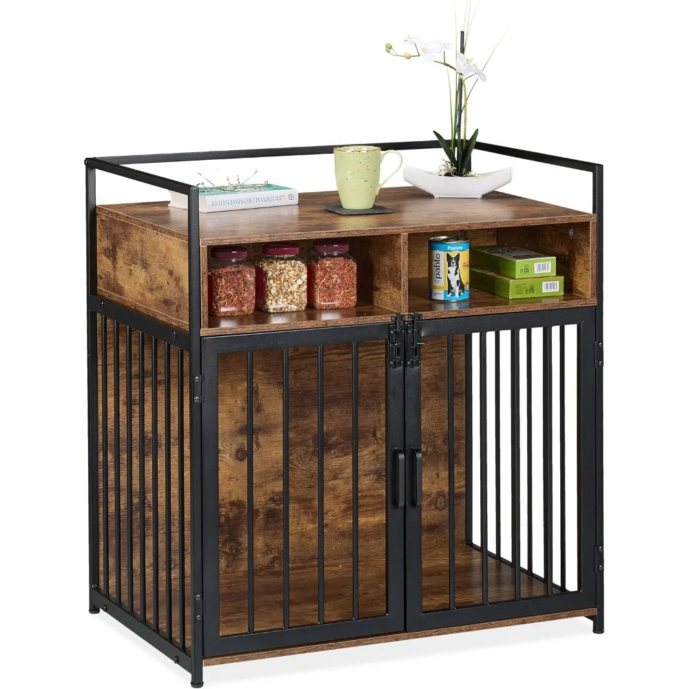 Furniture-Style Dog Cage: 85x80x54cm Wood-Look Cupboard with Shelf, 2 Doors – Brown/Black
Furniture-Style Dog Cage: 85x80x54cm Wood-Look Cupboard with Shelf, 2 Doors – Brown/Black