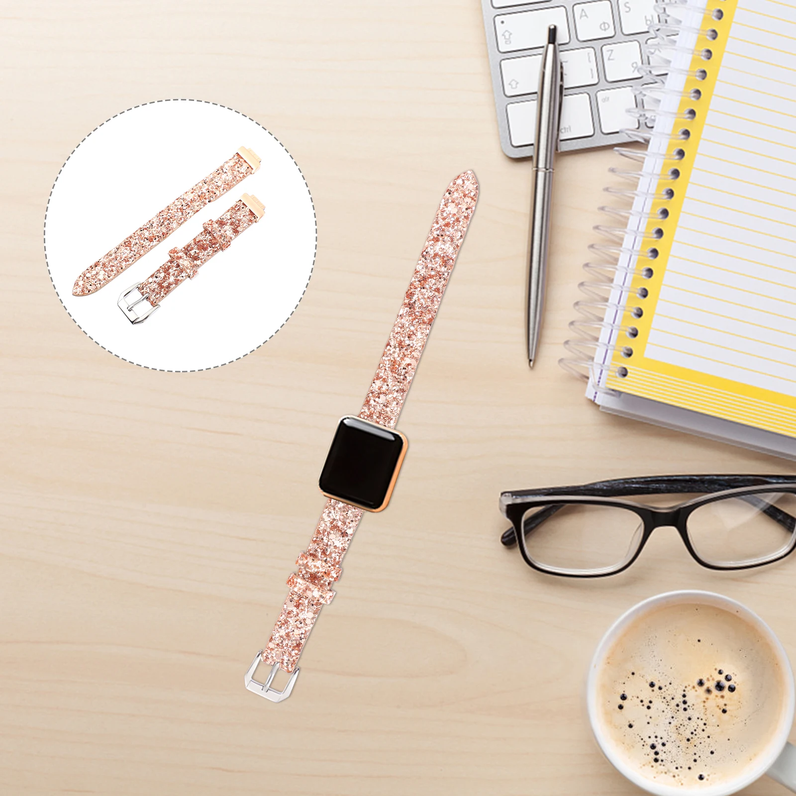 Sequined Watch Strap B Comfortable Wristb Skin friendly Easy Install Remove Luxurious Beautiful Business Sports Daily
Sequined Watch Strap B Comfortable Wristb Skin friendly Easy Install Remove Luxurious Beautiful Business Sports Daily