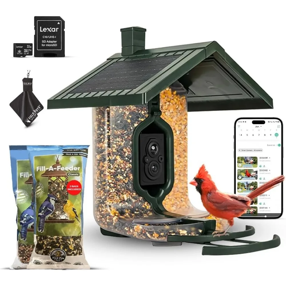 Smart Bird Feeder with AI Bird Identification & HD Camera – Solar-Powered Wi-Fi Feeder Sends Photos & Videos to Your Phone
Smart Bird Feeder with AI Bird Identification & HD Camera – Solar-Powered Wi-Fi Feeder Sends Photos & Videos to Your Phone