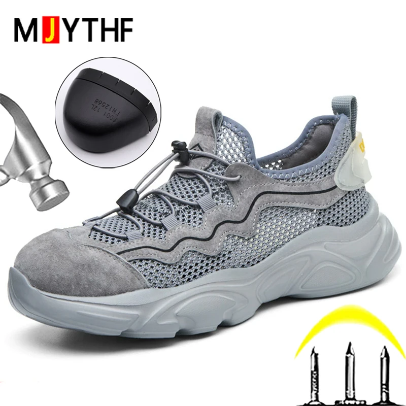 Summer breathable Work Safety Shoes Men Puncture-Proof Work Sneakers Anti-smash Steel toe shoes Wear-resistant Protection Shoes
Summer breathable Work Safety Shoes Men Puncture-Proof Work Sneakers Anti-smash Steel toe shoes Wear-resistant Protection Shoes