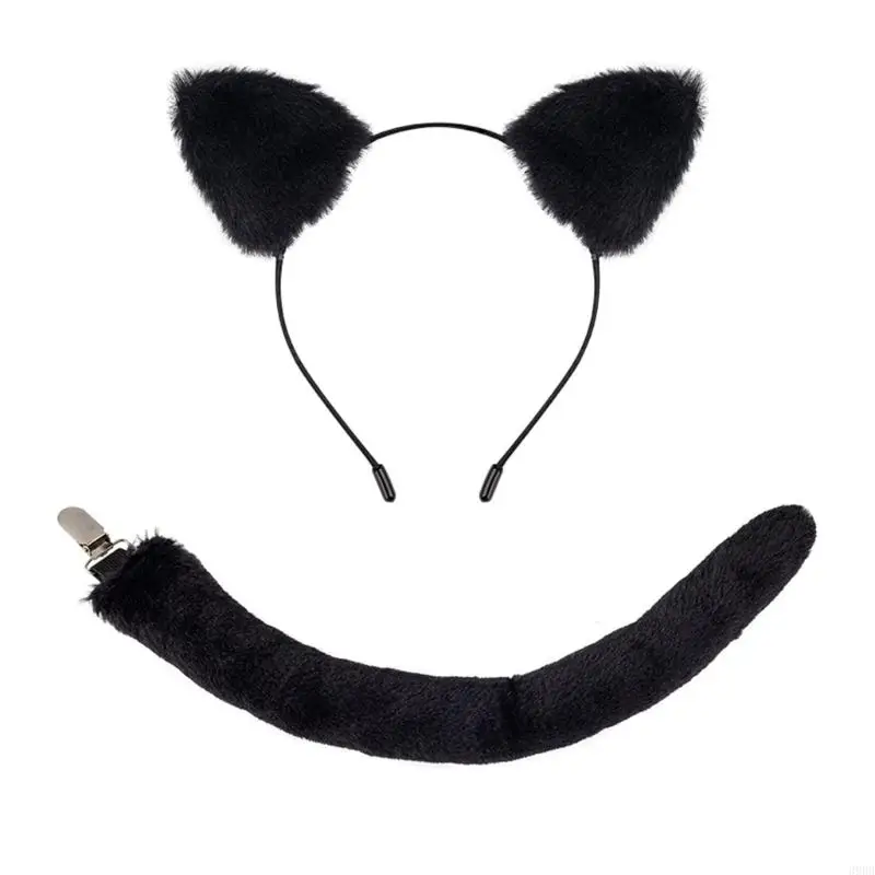 652F Kids Cats Costumes Set Cats Ears Headbands Tail Bowtie Skirt Animal Cosplay Costumes for Halloween Christmas Party
652F Kids Cats Costumes Set Cats Ears Headbands Tail Bowtie Skirt Animal Cosplay Costumes for Halloween Christmas Party