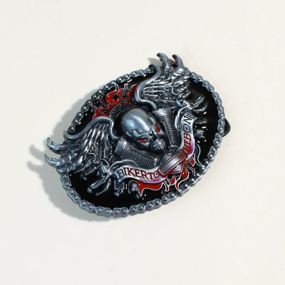 Zinc alloy belt buckle with western dark style and skeleton punk style leather belt plate buckle for men
Zinc alloy belt buckle with western dark style and skeleton punk style leather belt plate buckle for men