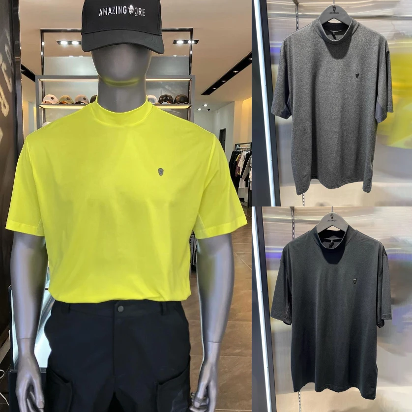 Мужская футболка с воротником-стойкой и коротким рукавом для гольфа, стильный эластичный универсальный топ для гольфа
Мужская футболка с воротником-стойкой и коротким рукавом для гольфа, стильный эластичный универсальный топ для гольфа