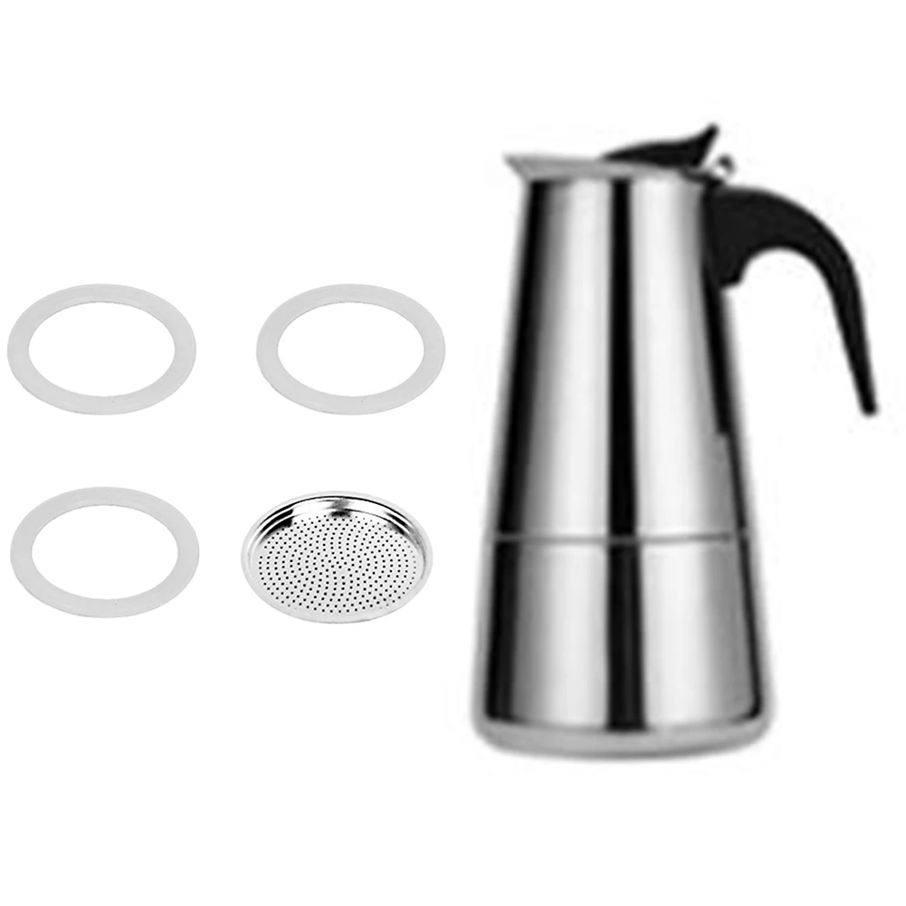 Mocha Pot Coffee Pot Silicone Sealing Ring 3 Gaskets With 1 Filter 2 Cups Serving Spare Parts Replacement Coffee Maker Parts
Mocha Pot Coffee Pot Silicone Sealing Ring 3 Gaskets With 1 Filter 2 Cups Serving Spare Parts Replacement Coffee Maker Parts
