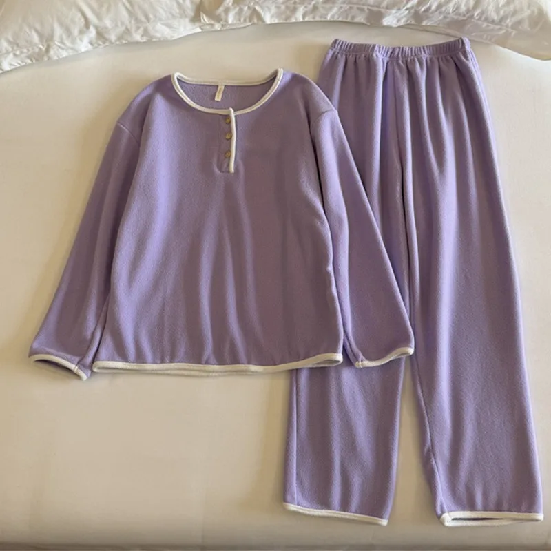 Пижамы для женщин, осенне-зимний комплект одежды для сна с длинными рукавами, теплый зимний флисовый домашний костюм, плотная пижама, женская одежда для сна
Пижамы для женщин, осенне-зимний комплект одежды для сна с длинными рукавами, теплый зимний флисовый домашний костюм, плотная пижама, женская одежда для сна