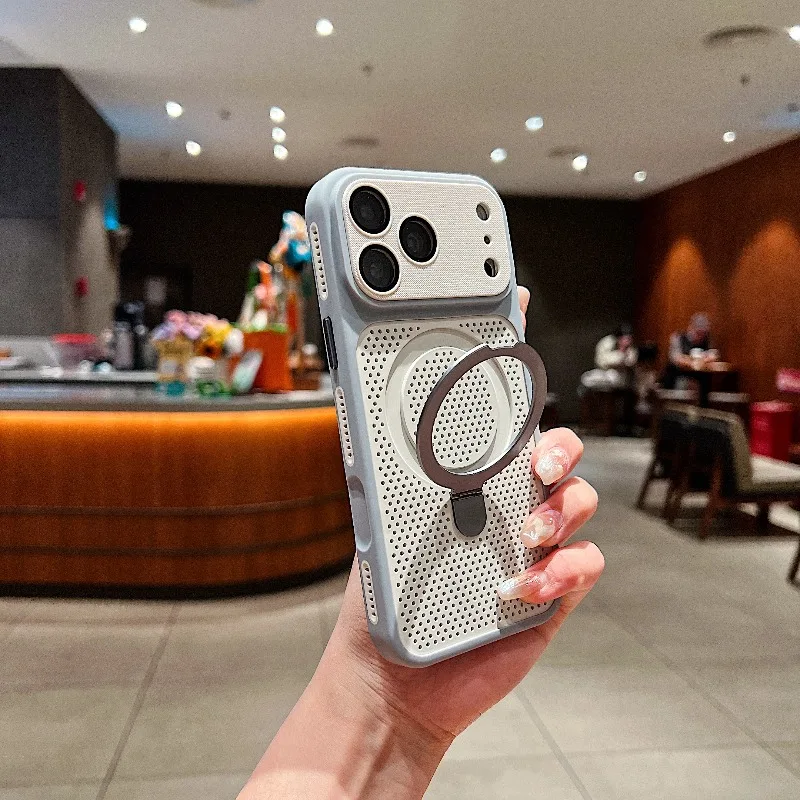 Luxury Magnetic Heat Dissipation Phone Case for IPhone 18 Pro 17 16 15 14 13 Pro Max for Magsafe Matte Bumper Back Cases Cover
Luxury Magnetic Heat Dissipation Phone Case for IPhone 18 Pro 17 16 15 14 13 Pro Max for Magsafe Matte Bumper Back Cases Cover