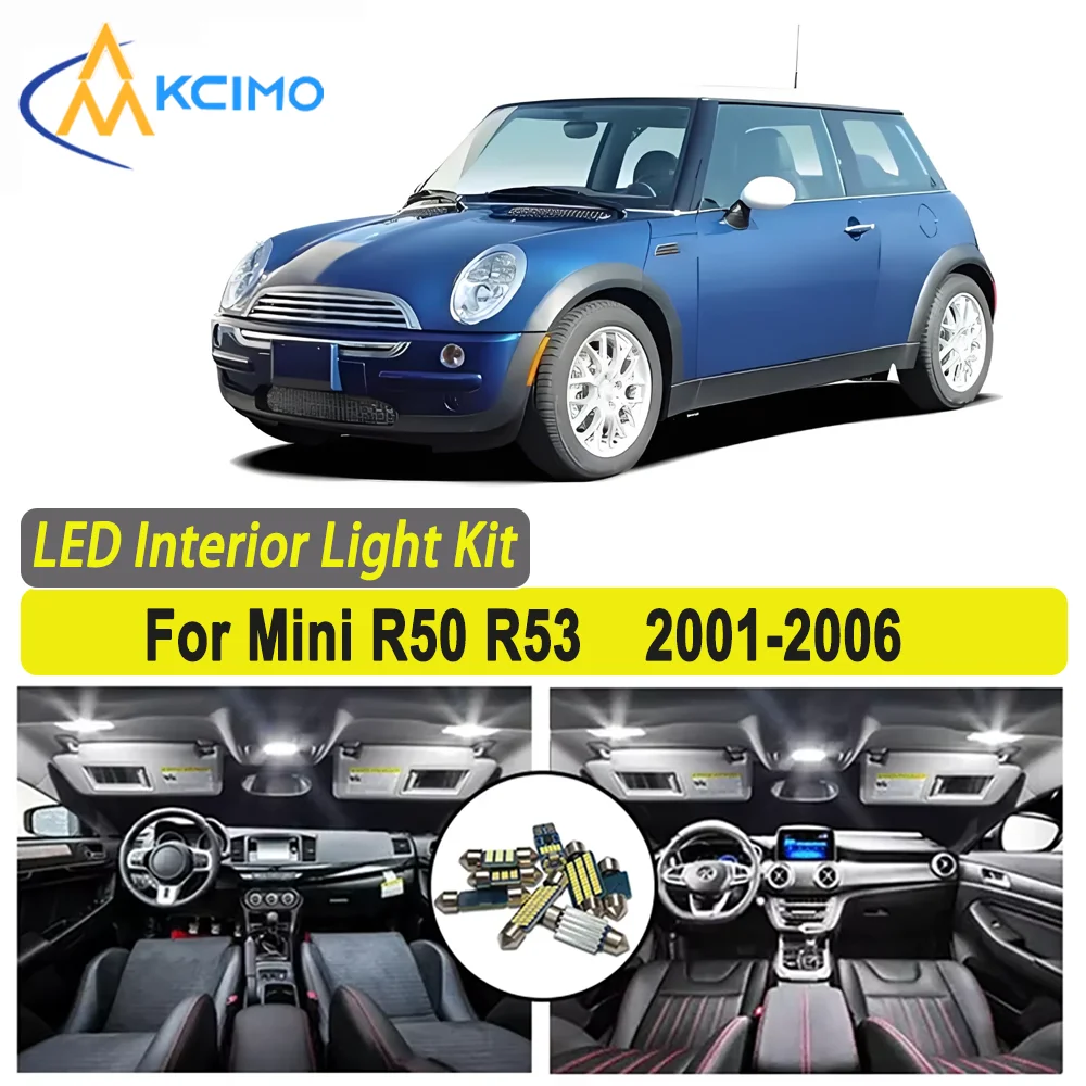 Kcimo LED For Mini R50 R53 (2001-2006) Premium Bright LED Interior Dome Map Trunk Light Kit Car Led Lamps Car LED Lights Canbus
Kcimo LED For Mini R50 R53 (2001-2006) Premium Bright LED Interior Dome Map Trunk Light Kit Car Led Lamps Car LED Lights Canbus