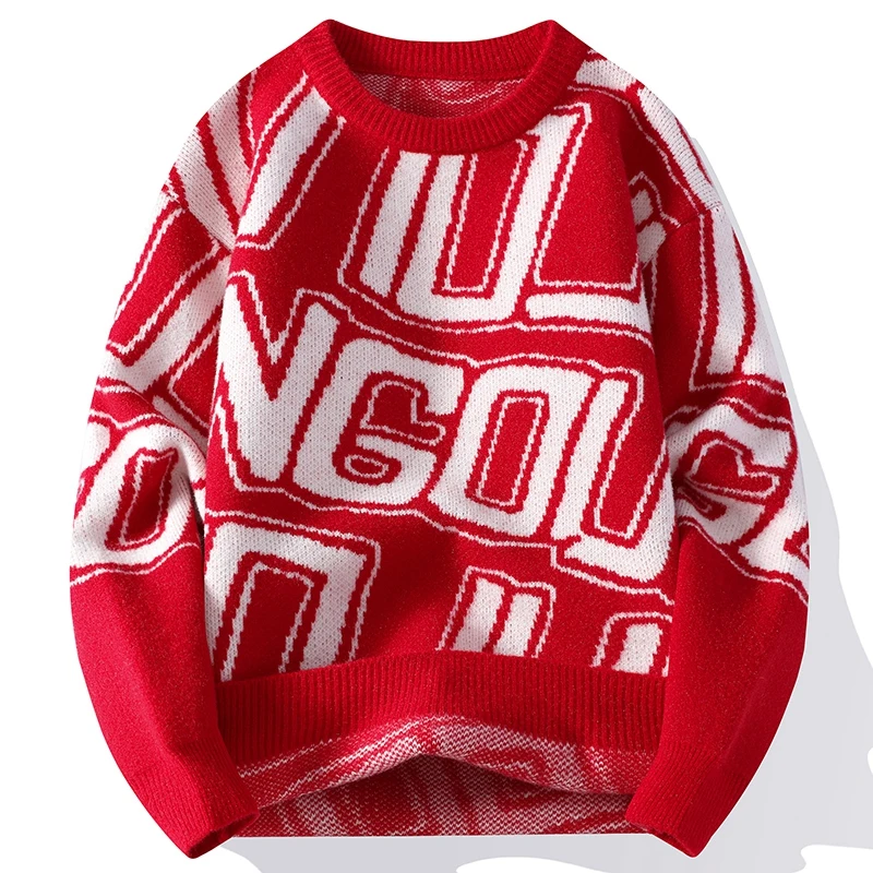Youth Style 2023 Men Jumper Loose Casual Christmas Sweater Mens Fall Winter Soft Wram Fashion Wool Knitwear Letter Sweaters Male
Youth Style 2023 Men Jumper Loose Casual Christmas Sweater Mens Fall Winter Soft Wram Fashion Wool Knitwear Letter Sweaters Male